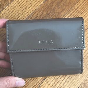 Taupe Furla Trifold Wallet — like new